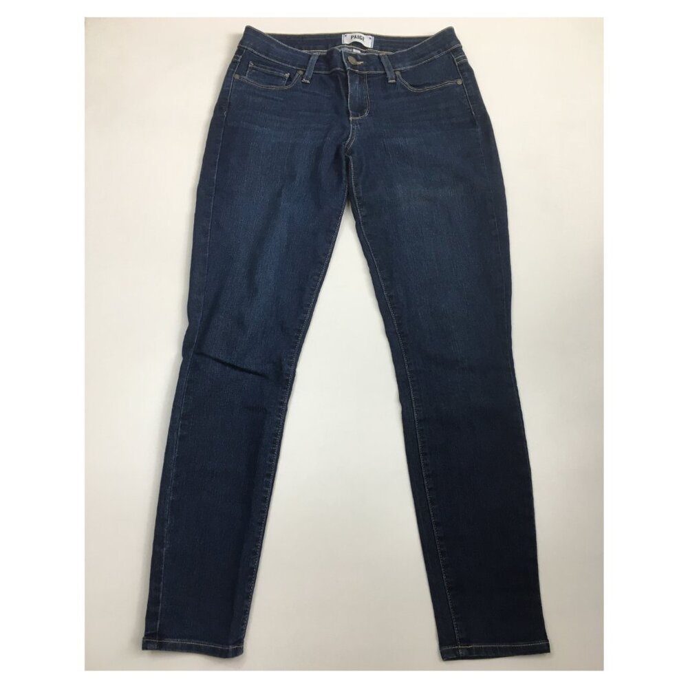 PAIGE Premium Denim Tami Wash Verdugo Ankle 5 Pocket Logo Hardware Jeans